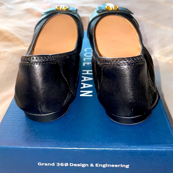 NWOT Cole Haan Black Tova Ballet Shoes - Picture 6 of 7